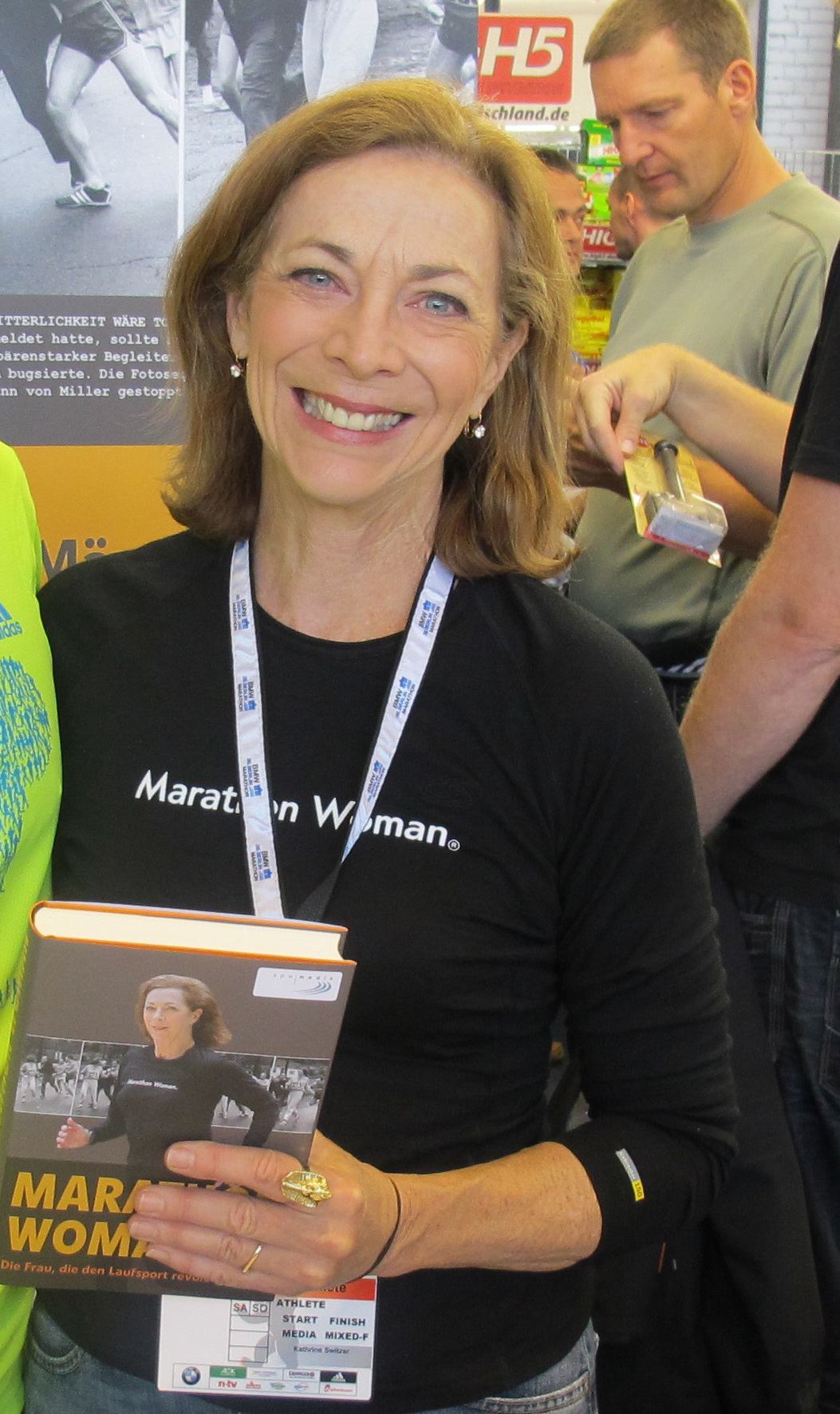 Kathrine Switzer at the Berlin Marathon expo in 2011