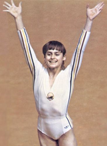Nadia Comaneci at the 1976 Olympic Games in Montreal